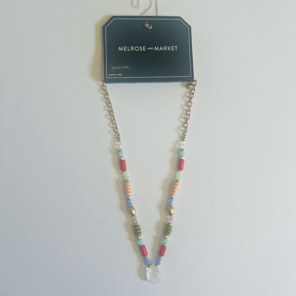 Nwt Melrose And Market Multicolor Boho Beaded Necklace